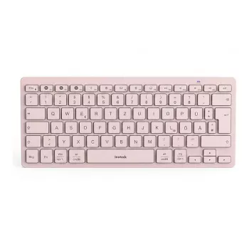 Inateck KB01003 Bluetooth tipkovnica, QWERTZ, ružičasta