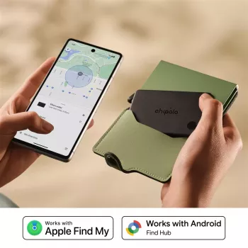 Chipolo CARD i LOOP Bluetooth tracker s punjenjem u paketu za iOS i Android, Charcoal