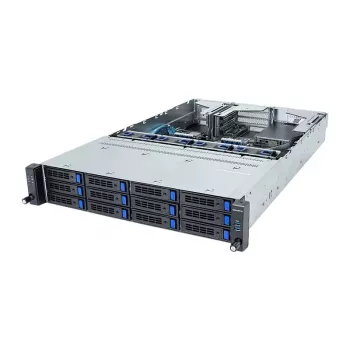 Giga Computing GigaByte R263-S30-AAH2 2U Rackmount Server Barebone, 5th/4th Gen Intel, 12x 3.5/2.5 inch Bays, 2x 1300W PSU
