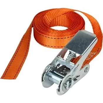Master Lock zatezna traka s čegrtaljkom 3209EURDAT - 5m, 400kg WLL, narančasta
