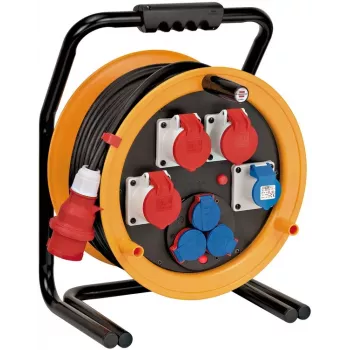 Brennenstuhl 1319110010 bubanj za kabel 40m H07RN-F 3G2.5 IP44 4x Schuko, crno-narančast