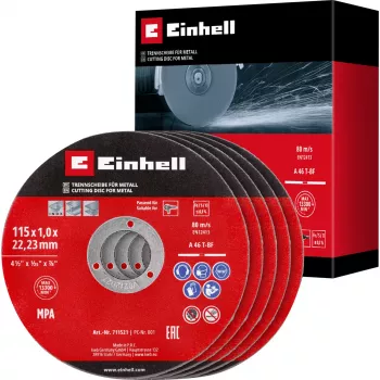 EINHELL-KWB tanka rezna ploča, Ø 115 x 1,0 mm, 5 komada (za kutnu brusilicu)