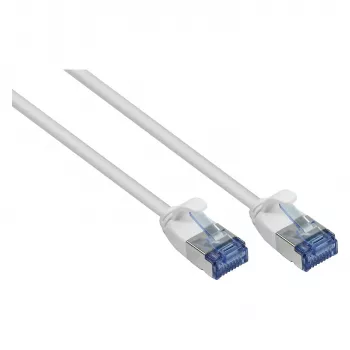 GoodConnections RNS patch kabel SlimLine Cat.6A U/FTP PiMF LSZH 500MHz bakreni bijeli 3m