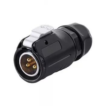 GoodConnections IC01-20P301 industrijski konektor S1 Power, 3-pinski utikač, M20, klik-zapor, lemljeni spoj, IP65/66