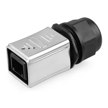 GoodConnections industrijski konektor S6 - prazan utikač, RJ45 izrez, metalni, Good Connections®