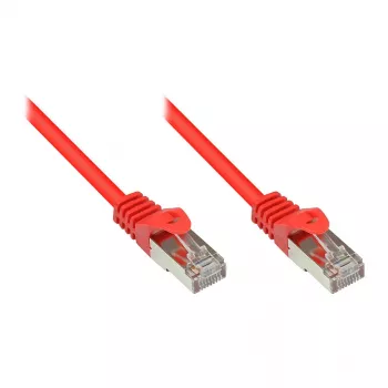 GoodConnections Alcasa Cat5e RJ-45 patch kabel, 0,15m, crveni, pozlaćeni priključci