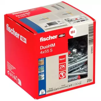Fischer DuoHM 4x55 S TX šuplja tipla, 25 kom.
