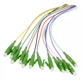 EFB Elektronik optički pigtail LC-APC 9/125 µm OS2, set od 12 boja, 2m