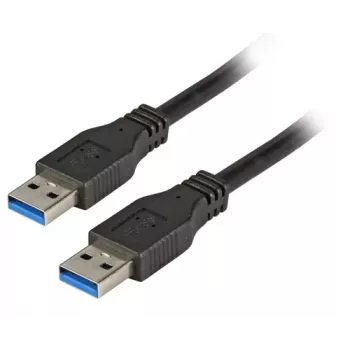 EFB Elektronik premium USB 3.0 kabel, USB-A utikač na USB-A utikač, 3 m, crni