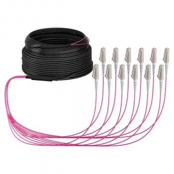 EFB trunk kabel U-DQ ZN BH OM4 12G 1x12 LC-LC 30m Dca LSZH