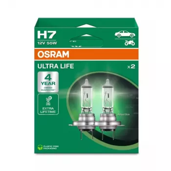 Osram H7 Ultra Life 2-pak halogenih žarulja za farove 12V 55W