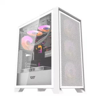 Darkflash DRX70 MESH bijelo kućište računala Mid-Tower s 4 RGB ventilatora