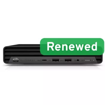 HP Renewed EliteDesk 800 G6 stolno računalo, Intel Core i5-10500T, 8GB RAM, 256GB SSD, Intel UHD Graphics 630, Windows 11 Pro, ocjena B