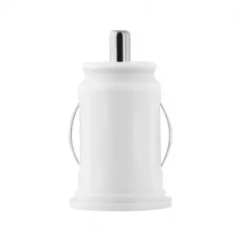 TOTI Dual USB auto punjač s Micro-USB kabelom 1m 2,1A, bijeli