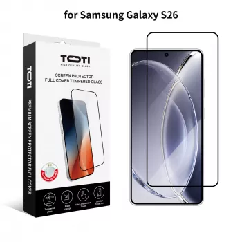 TOTI PREMIUM kaljeno staklo 2.5D zaštita zaslona Full Cover za Samsung Galaxy S26