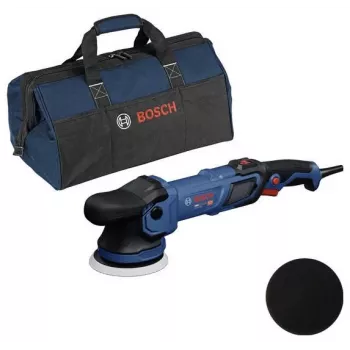 BOSCH GPX9-125S set rotacijskih polirki sa spužvastim jastučićem i navlakom za poliranje, 18V baterija (uređaj bez baterije i punjača)