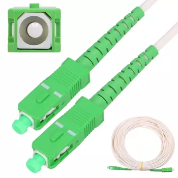 Extralink patch kabel SC/APC-SC/APC, LSOH, singlemode, simpleks, G.657A2, 3 mm, 15 m, bijeli