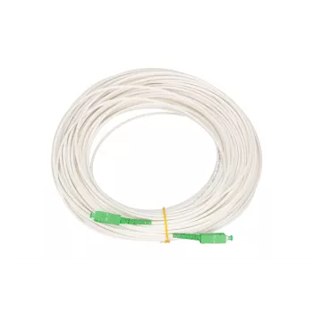Extralink patch kabel SC/APC-SC/APC, LSOH, singlemode, simpleks, G.657A2, 3 mm, 15 m, bijeli