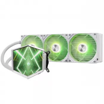 TRYX STAGE ARGB 360 AIO tekuće CPU hlađenje, Dual-IPS zaslon - 360mm, bijelo