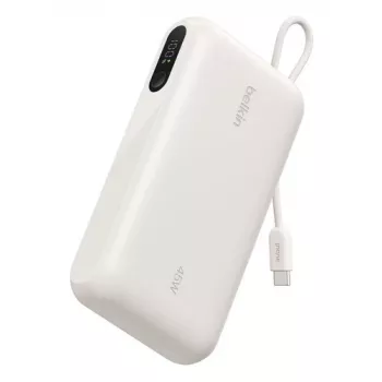 Belkin BoostCharge 20k PD45W Display power bank 20000mAh s USB-C kabelom - Sand