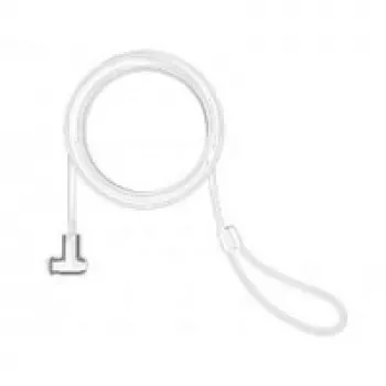 Compulocks univerzalni sigurnosni kabel lokot - T-bar lokot s ključem - bijeli - 1,83 m
