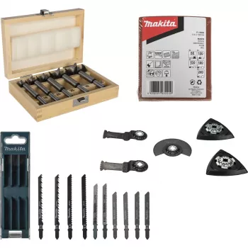 Makita P-84844 set pribora za obradu drva (10-dijelni) za multifunkcionalne alate