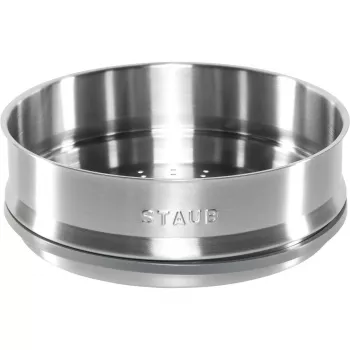 Staub 26 cm cjedilo za paru, emajlirano lijevano željezo, tamnoplavo