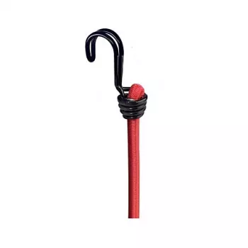 Master Lock 3020EURDAT elastični remen s dvostrukom žicom i kukom - 0,6 m - 40 kg - crveni - 2 komada