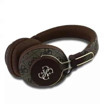 GUESS bežične Bluetooth slušalice 4G Metal Logo smeđe GUBHS72P4FC4MW