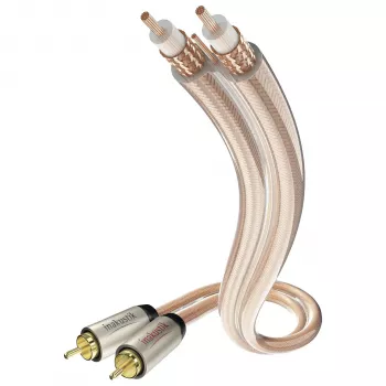 IN-AKUSTIK Star audio RCA muški na RCA muški audio kabel 1,5 m crni