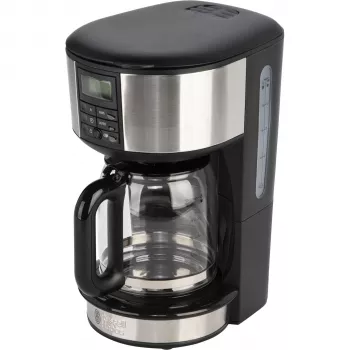 Russell Hobbs Buckingham 20680-56 poluautomatski aparat za filtriranu kavu, 1,25 l, 1000 W, crno-srebrni