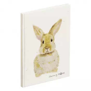 PAGNA Hase Notebook A5 Dotted Beige Hardcover 128 Pages