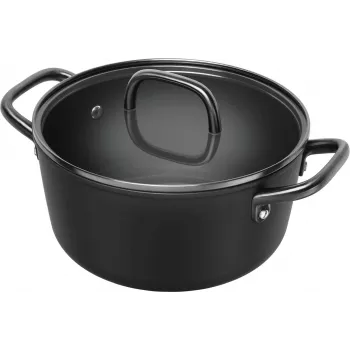 ZWILLING Milano lonac za juhu sa staklenim poklopcem 24 cm, crni