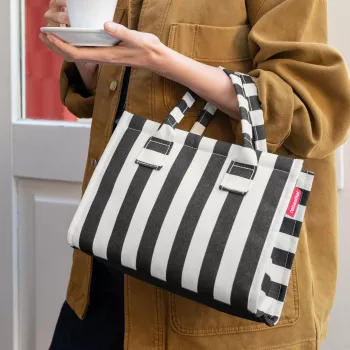 Reisenthel dailyshopper XS, summerstripes black