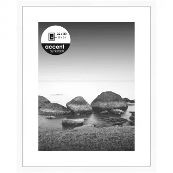 NIELSEN DESIGN Aura okvir za slike bijeli 24x30 cm drvo uklj. paspartu 1122001