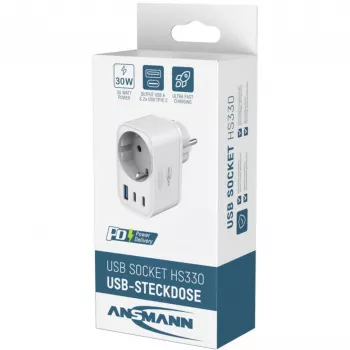 ANSMANN USB punjač HS330 30 W 2xUSB-C/USB/30W