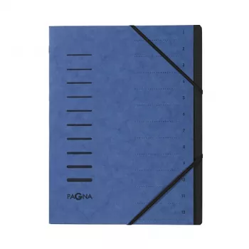 Pagna 40059-02 Ordnungsmappe 12-Compartment Organiser, A4, Blue