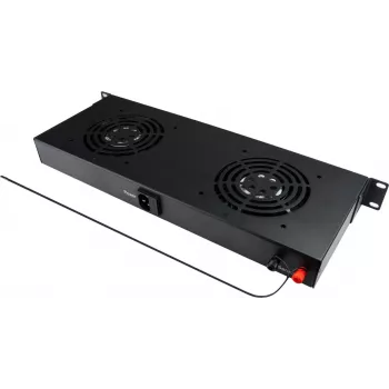 GoodConnections 19 inch digitalna jedinica ventilatora s dva ventilatora, termostatom i funkcijom alarma (GC-N0163)