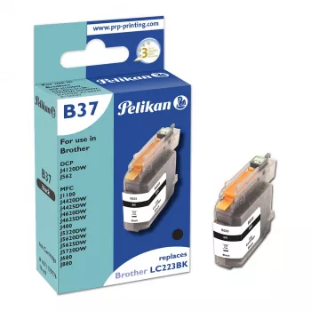 Pelikan B37 kompatibilna tintna patrona za Brother LC-223BK, crna, 600 stranica