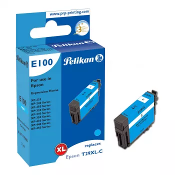 Pelikan E100 kompatibilna tintna patrona cijan visokog kapaciteta za Epson XP-235/240/250/330/340/350/430/440/450