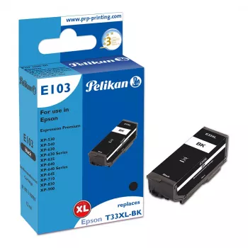 Pelikan E103 kompatibilna tintna patrona crna visokog kapaciteta za Epson XP-530 XP-540 XP-630 XP-635 XP-640 XP-645 XP-710 XP-830 XP-900