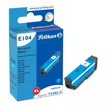 Pelikan E104 kompatibilna tintna patrona cijan visokog kapaciteta (XL) za Epson XP-530 XP-540 XP-630 XP-635 XP-640 XP-645 XP-710 XP-830 XP-900
