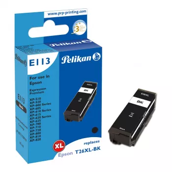 Pelikan E113 kompatibilna tintna patrona crna High Yield (XL) za Epson Expression Premium XP seriju