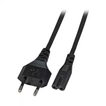 EFB Elektronik Euro-C7 mrežni kabel 180° crni 1 m 2 x 0,75 mm² EK502.1V2