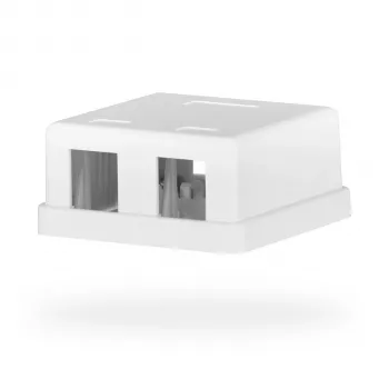 EFB Electronics keystone utičnica, 2 porta, nadžbukna, čisto bijela, prazno kućište