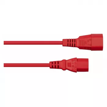 Kabelmeister produžni kabel napajanja C14 na C13 crveni 2m 1.00mm² H05VV-F
