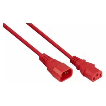 Kabelmeister produžni kabel napajanja C14 na C13 crveni 2m 1.00mm² H05VV-F