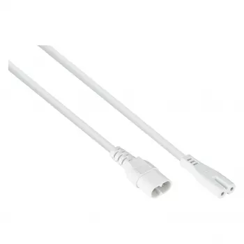 Kabelmeister Euro produžni kabel utikač C8 na utičnicu C7, bijeli, 0,5 m