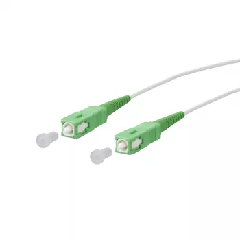 METZ CONNECT OpDAT optički patch kabel SC APC na SC APC OS2 singlemode simplex 2,0 m bijeli