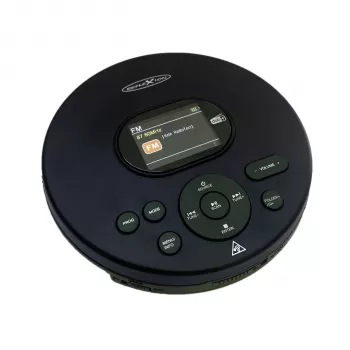 Reflexion PCD540DAB/BK Portable CD Player with DAB+ Radio, MP3 Playback, Black